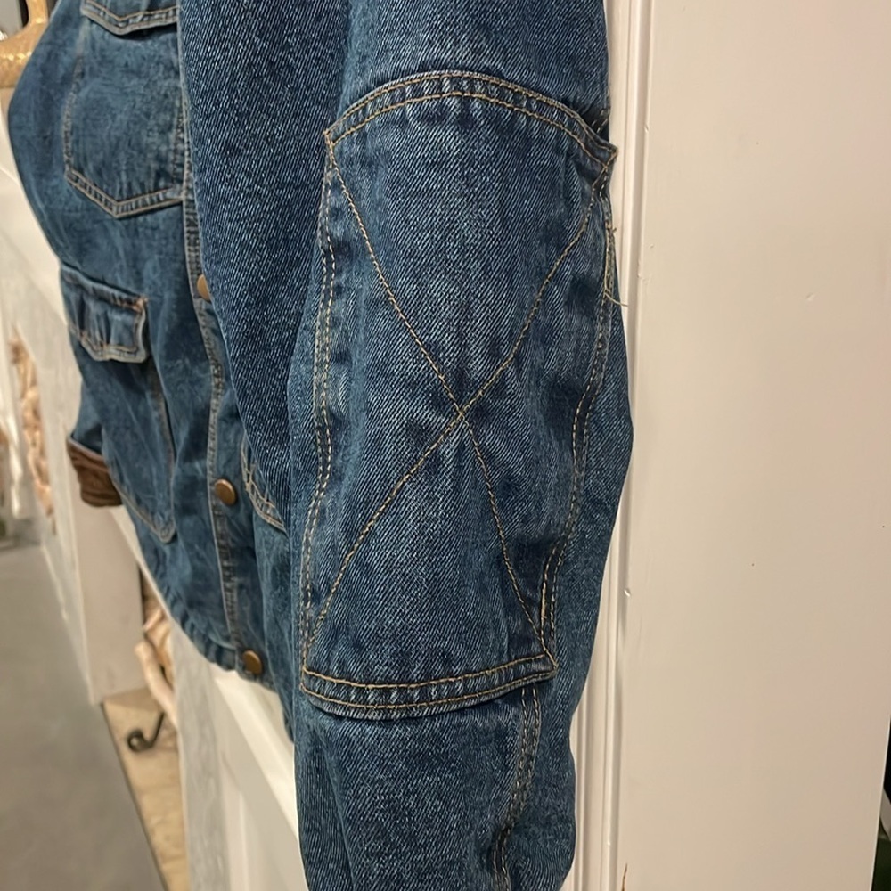 Vintage Wrangler Denim Sherpa Jacket - Picture 6 of 16